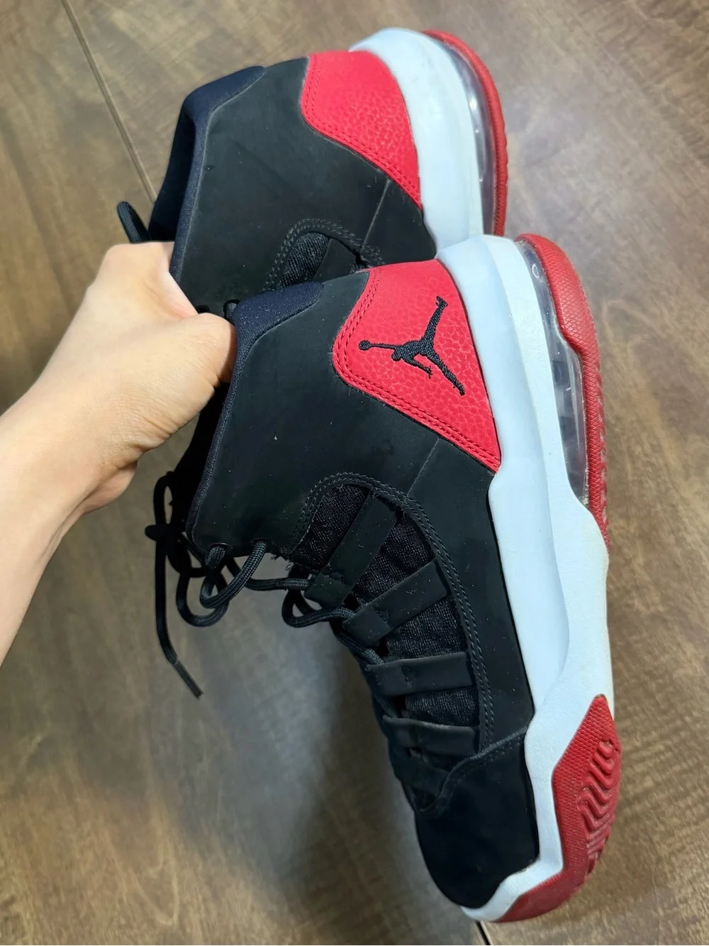 Air Jordan Max Aura 5 – Black/Gym Red/White (AQ9084-023)
